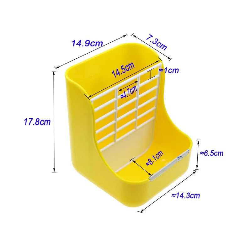 Rabbit Feed Grass Box - 2-in-1 Hay Feeder for Bunnies & Guinea Pigs