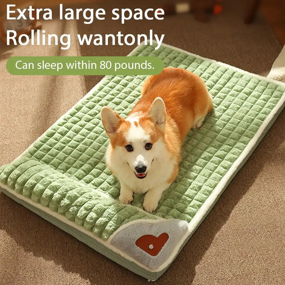 Machine Washable Dog Bed Removable Orthopedic Puppy Cushion Winter Memory Foam Dog Pillow For Small Medium Large Dogs And Cats