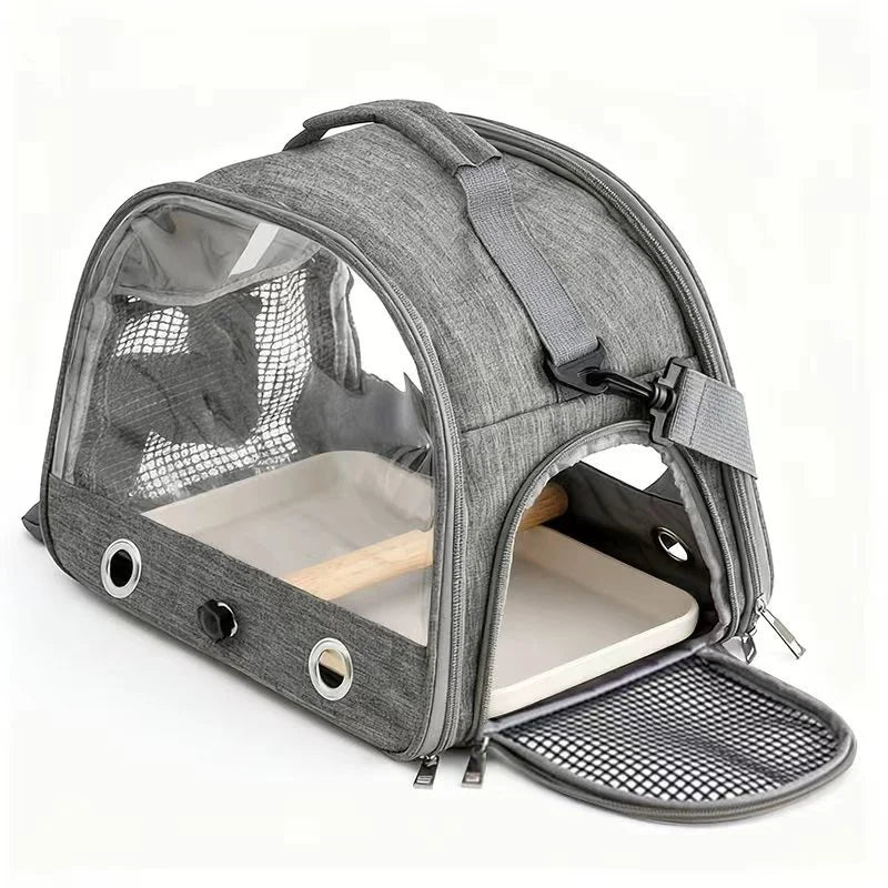 Portable Foldable Bird Cage - Travel Carrier for Parrots, Hamsters & Small Pets