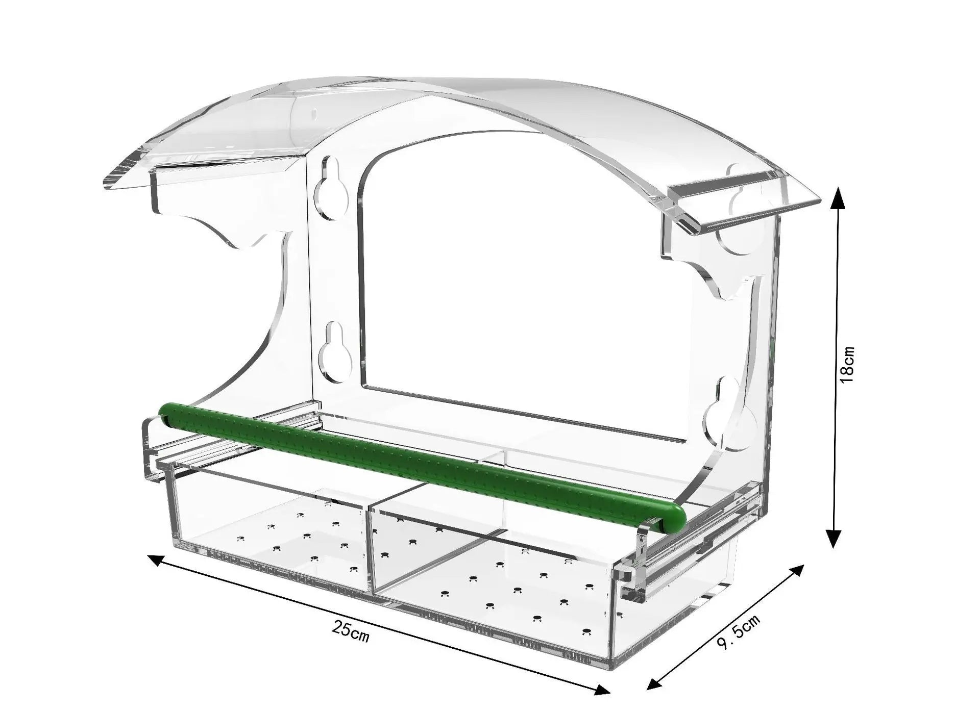Luxury Parrot Cage - Large Transparent Acrylic Cage for Cockatiels & Budgies