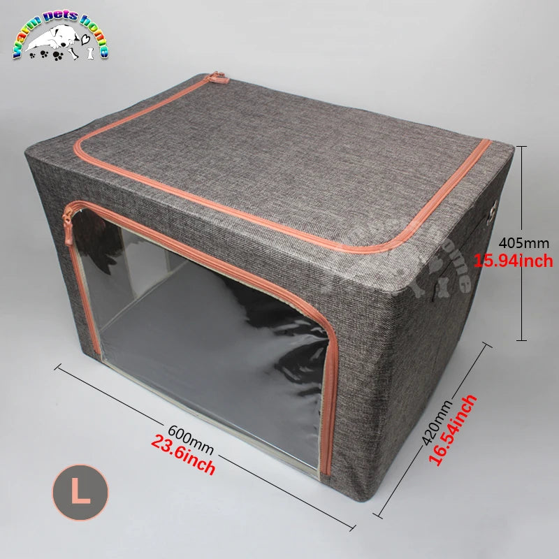 Portable Pet Recovery Cage - Foldable Oxygen Chamber for Dogs & Cats