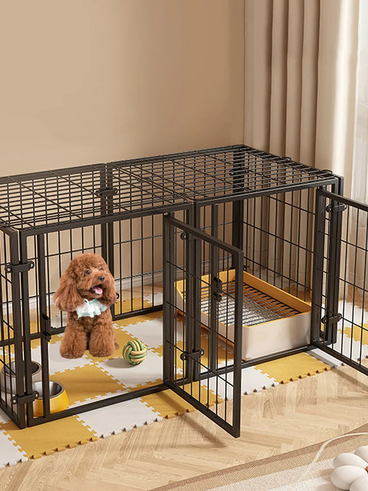 48" Heavy Duty Wire Dog Crate - Stackable Kennel with Door