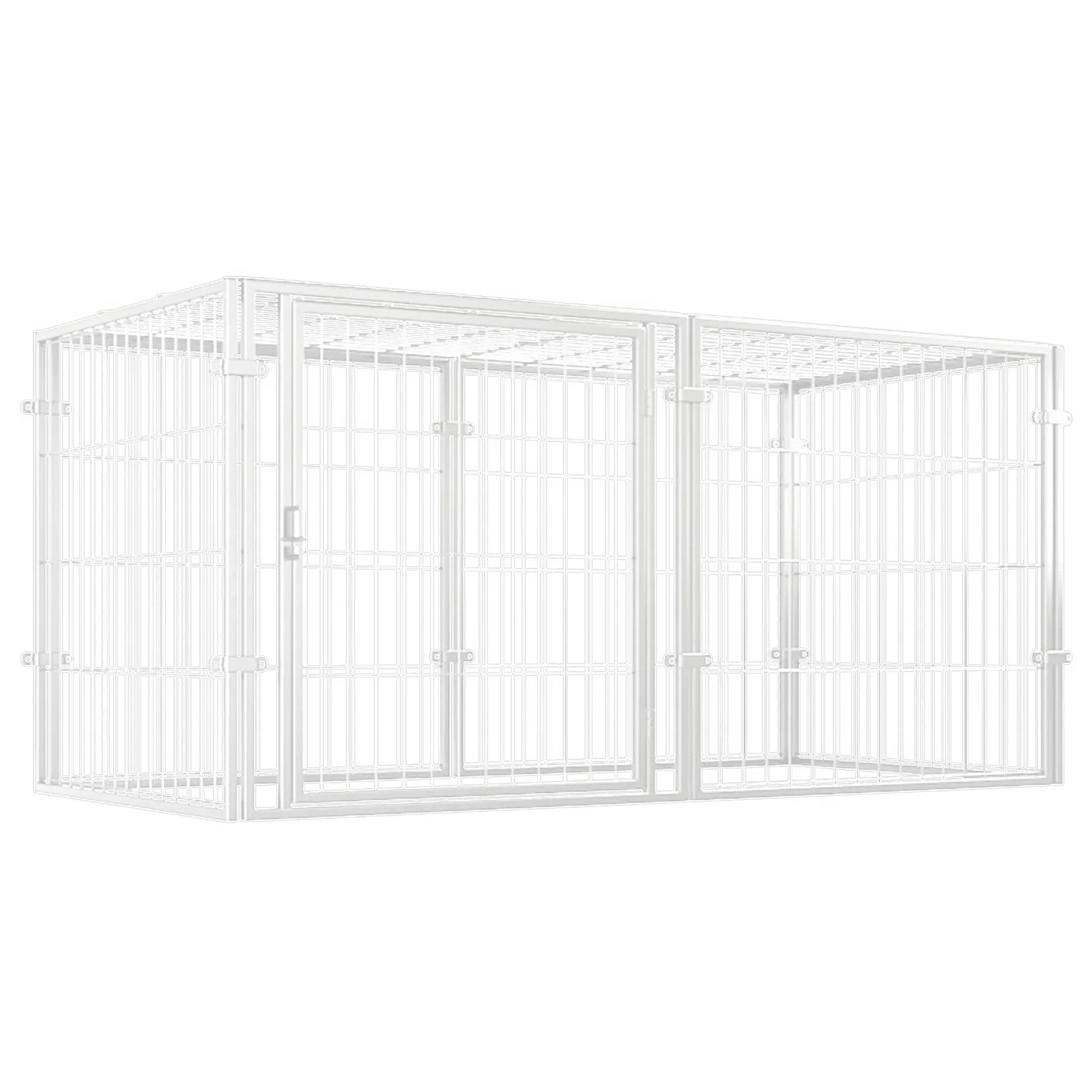 48" Heavy Duty Wire Dog Crate - Stackable Kennel with Door