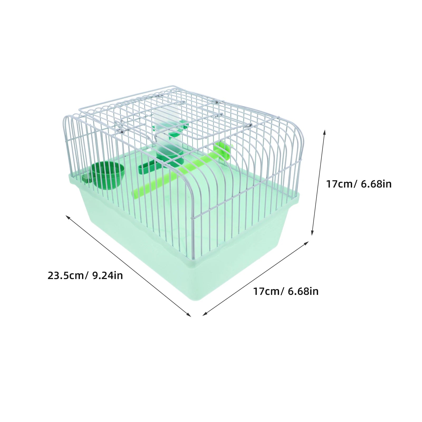 Portable Bird Travel Cage - Spacious Carrier with Waterer & Food Box for Parrots, Lovebirds & Finches