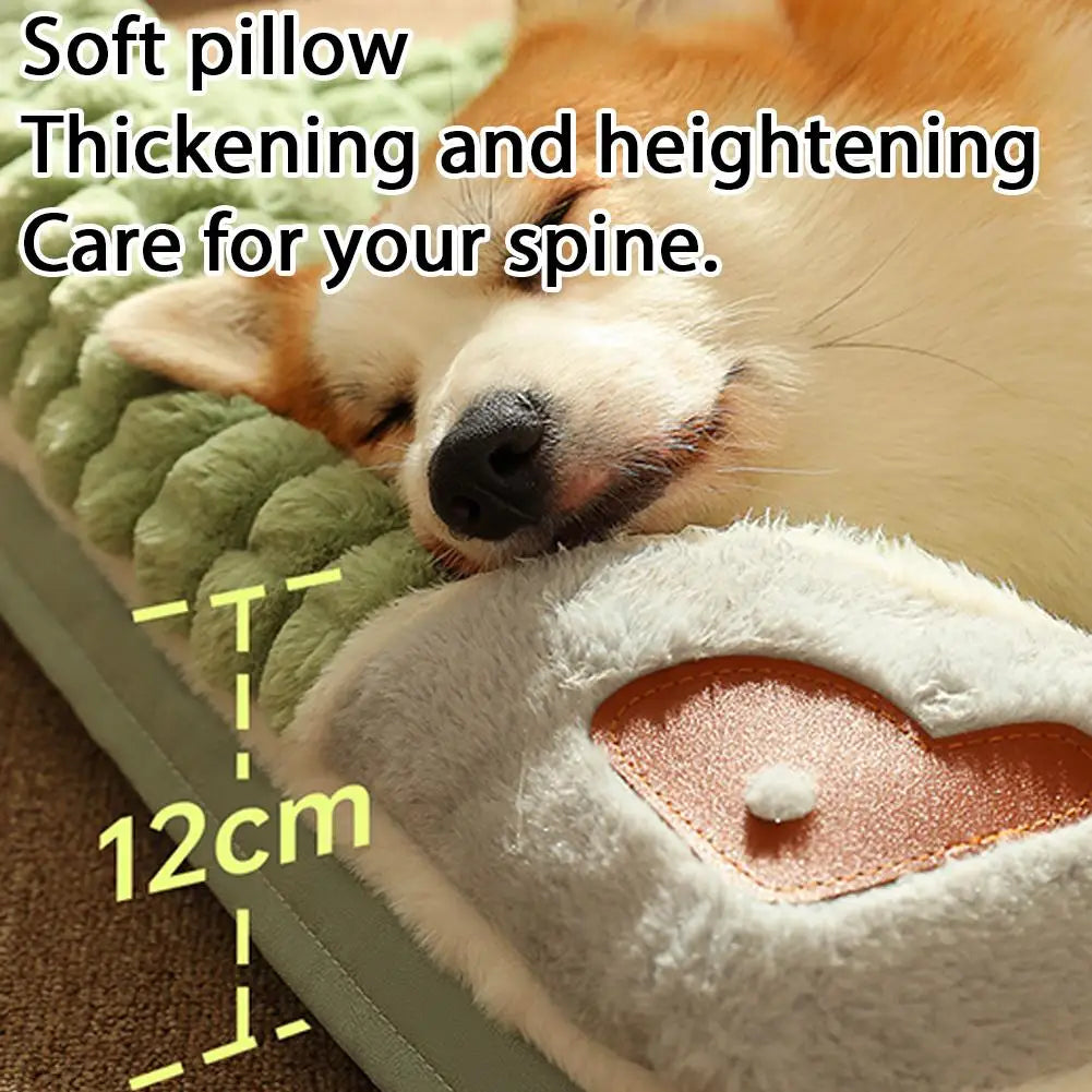 Machine Washable Dog Bed Removable Orthopedic Puppy Cushion Winter Memory Foam Dog Pillow For Small Medium Large Dogs And Cats