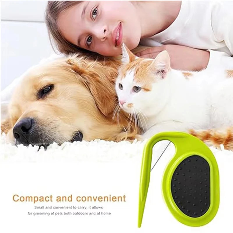 Pet Detangling Comb with Blade Professional Grooming Tool for Dogs and Cats Safe and Effective Knot Remover for Matted Fur