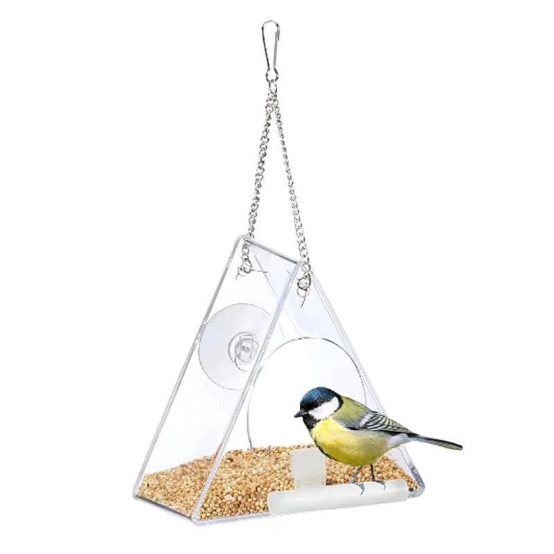 Luxury Parrot Cage - Large Transparent Acrylic Cage for Cockatiels & Budgies