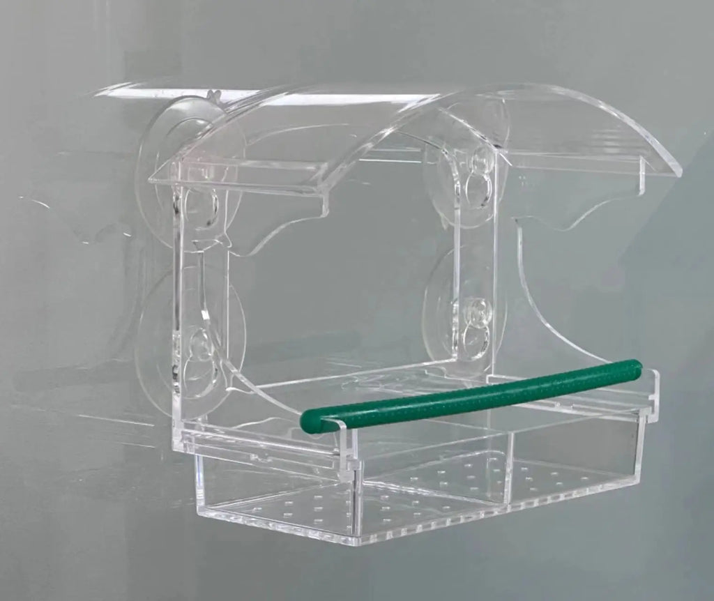 Luxury Parrot Cage - Large Transparent Acrylic Cage for Cockatiels & Budgies