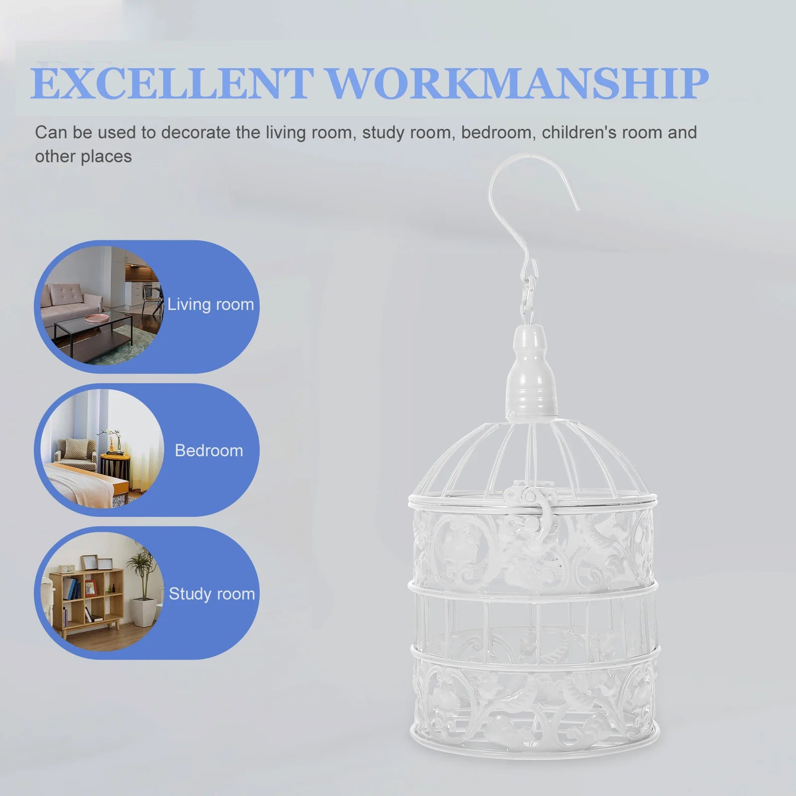 Decorative Metal Bird Cage - European Iron Birdcage for Wedding & Home