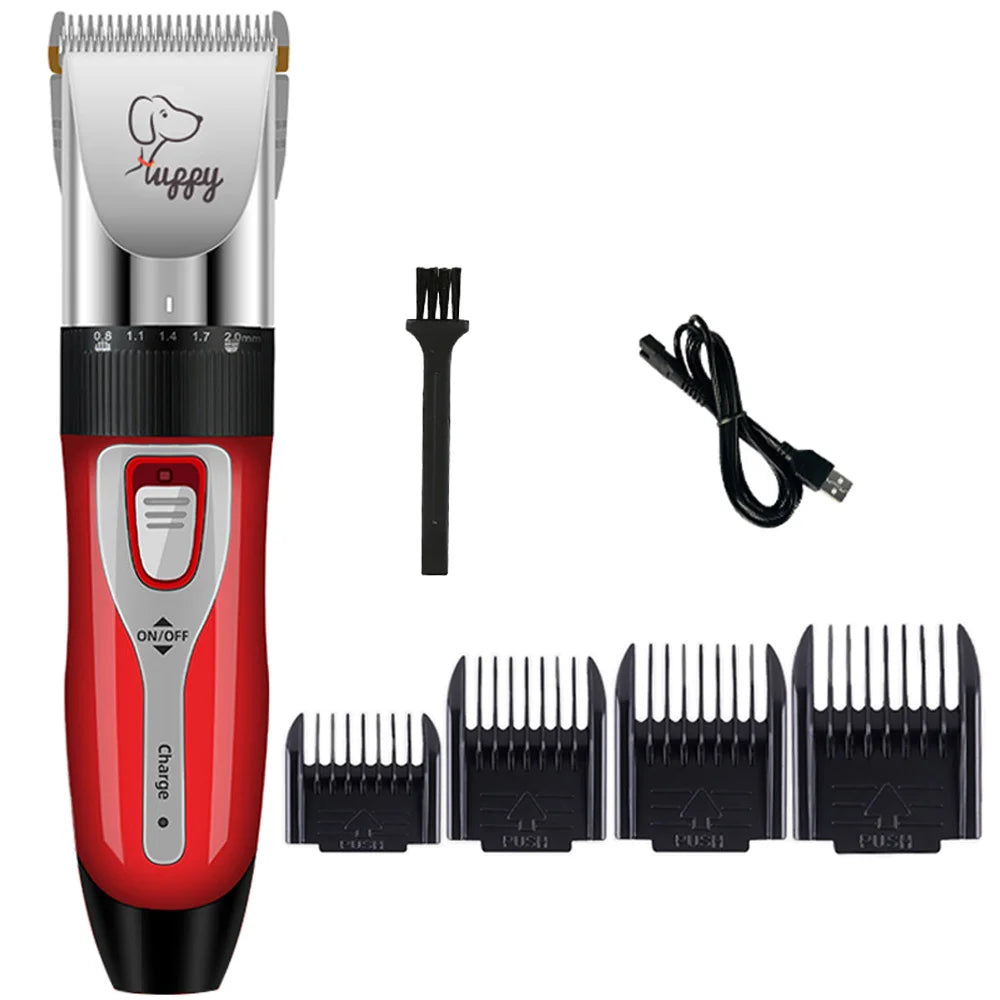 Professional Pet Grooming Clipper - Cordless Rechargeable Hair Trimmer for Dogs, Cats & Rabbits