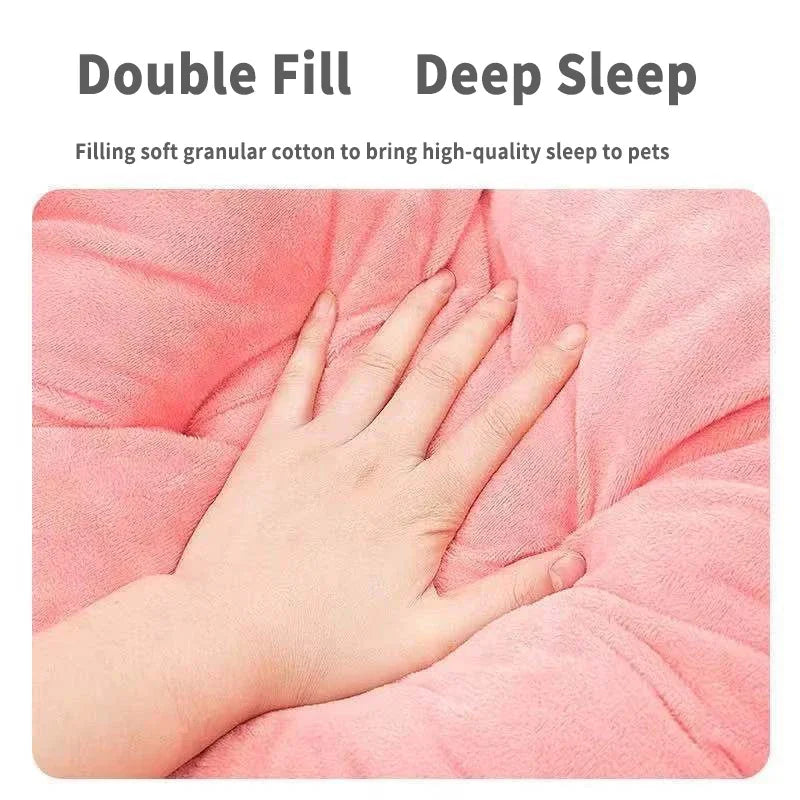 Princess Bow Lace Pet Bed - Luxury Oval Dog & Cat Sofa