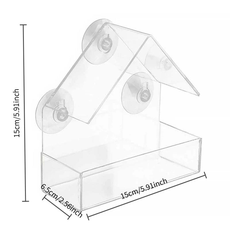 Luxury Parrot Cage - Large Transparent Acrylic Cage for Cockatiels & Budgies