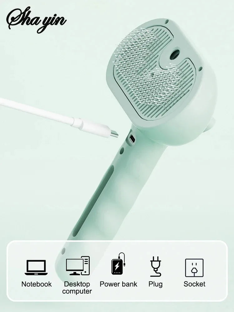 Pet Clean Steam Spray Dog Grooming Brush Unique Steam Brush For Dogs Luxury Grooming Brush Dog Steam Brush C