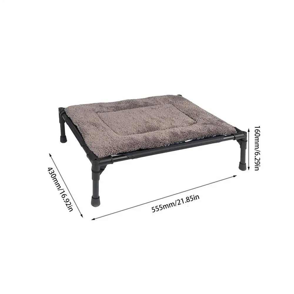 Outdoor Dog Bed Portable Breathable Dog Cot For Camping Or Beach Off The Ground Moisture-proof Detachable Pet Bed