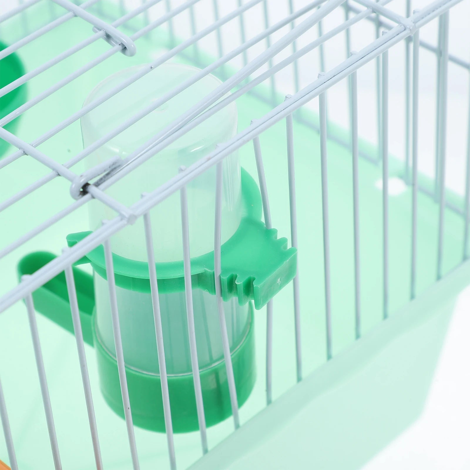 Portable Bird Travel Cage - Spacious Carrier with Waterer & Food Box for Parrots, Lovebirds & Finches