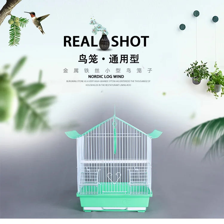 Outdoor Bird Breeding Cage - Nesting Hut for Canaries, Lovebirds, Parakeets & Quail