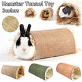 Rabbit Grass Tunnel - Natural Straw Hideaway for Bunnies, Guinea Pigs & Hamsters