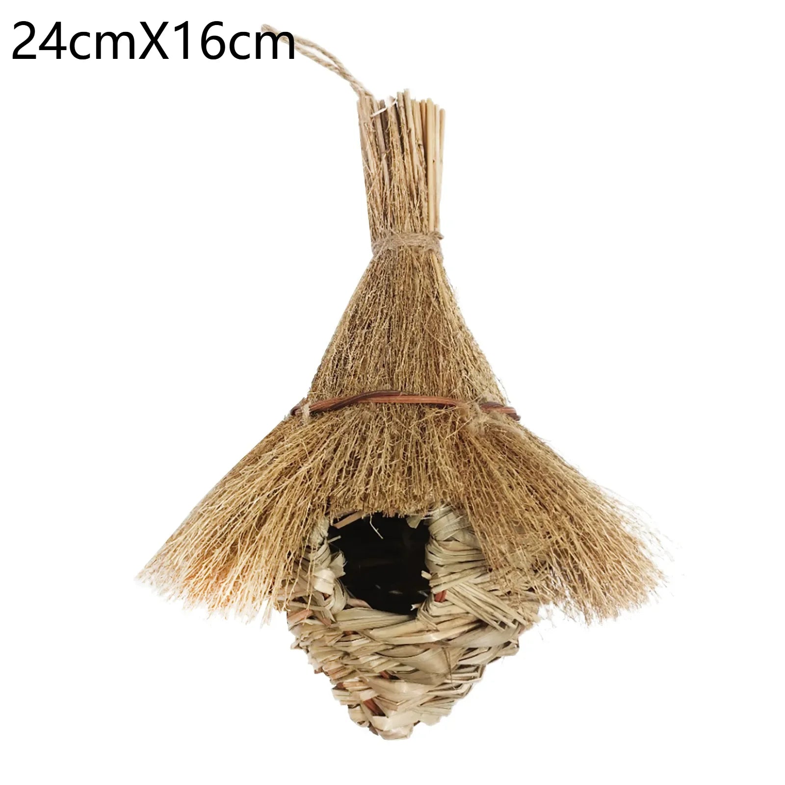 Natural Grass Bird Nest - Handwoven Hanging House for Parrots