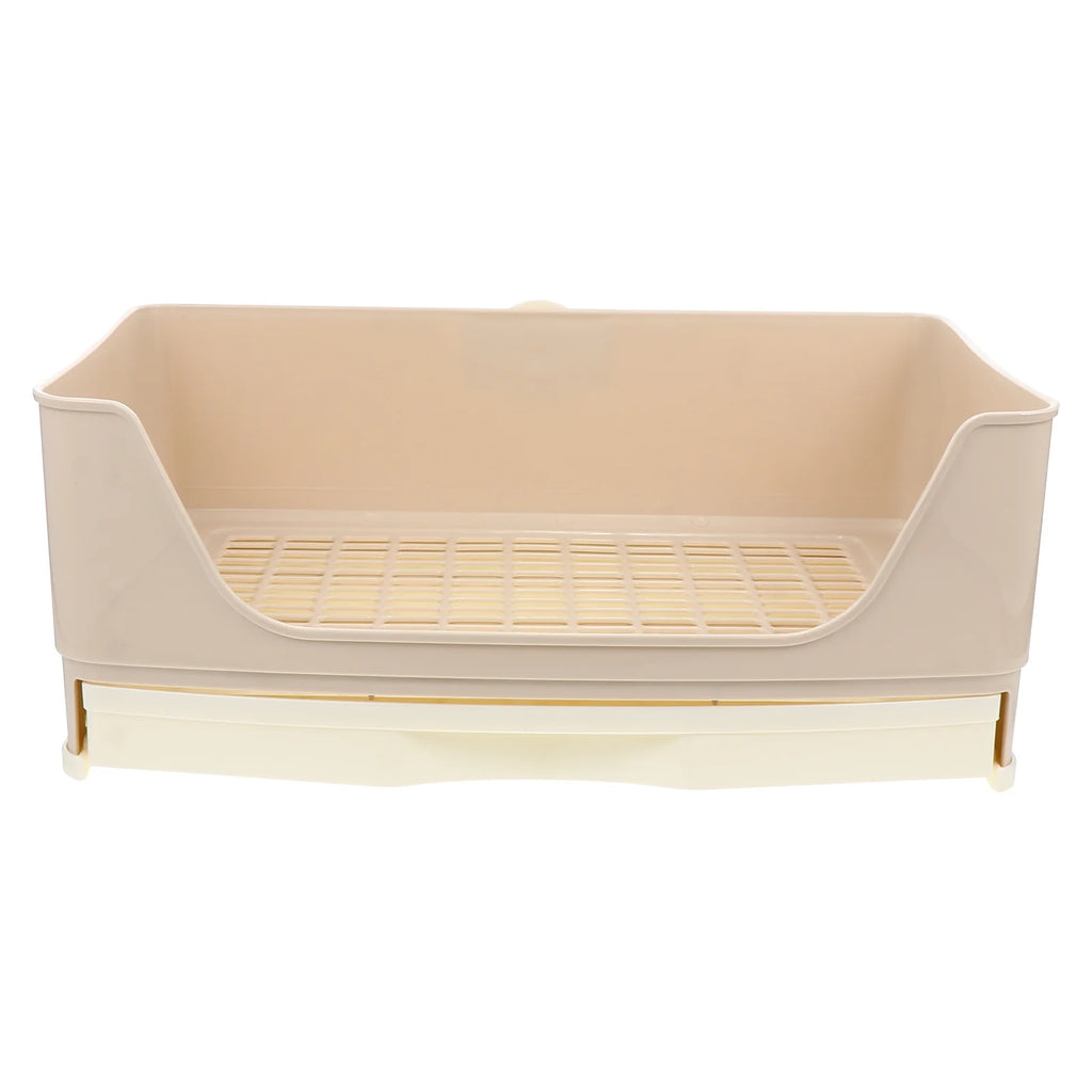 Corner Rabbit Litter Box with Drawer - Large Training Tray for Bunnies & Guinea Pigs