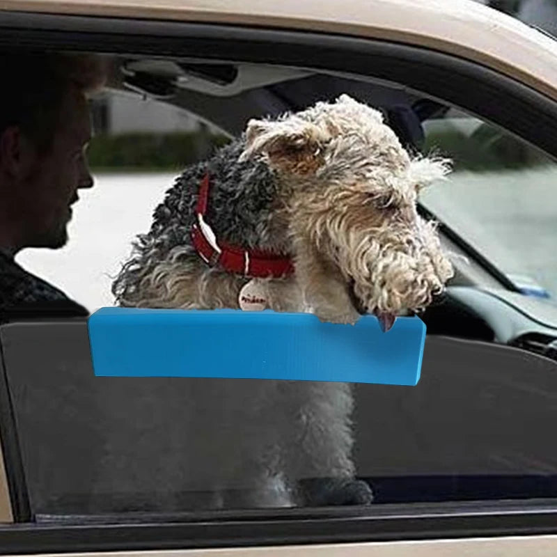 Comfortable Foam Car Window Cushion for Dogs, Blue 25cm Chin Support for Vehicle Rides