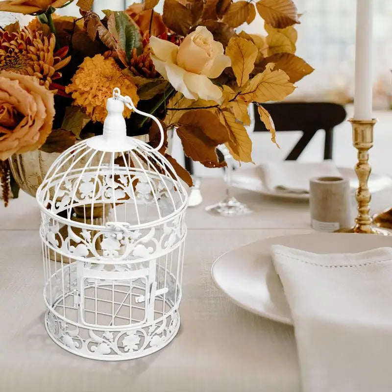 Decorative Metal Bird Cage - European Iron Birdcage for Wedding & Home