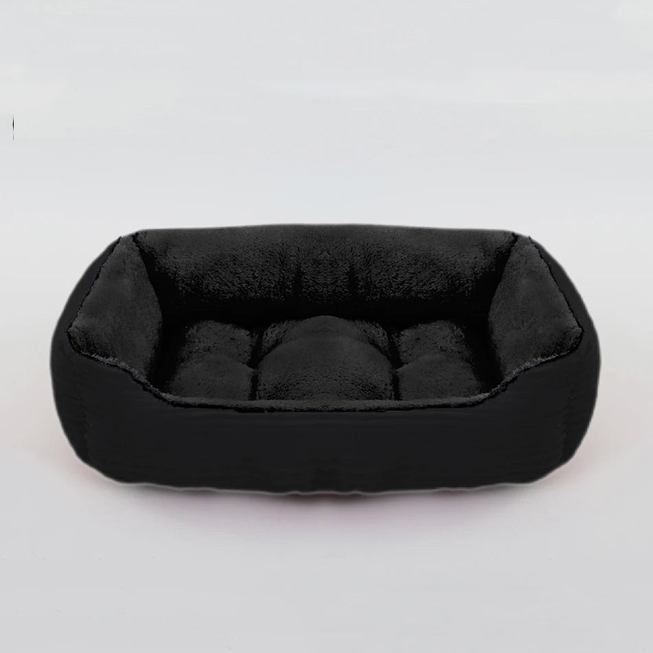 Bed for Dog Cat Pet Square Plush Kennel Medium Small Dog Sofa Bed Cushion Pet Calming Dog Bed House Pet Supplies Winter