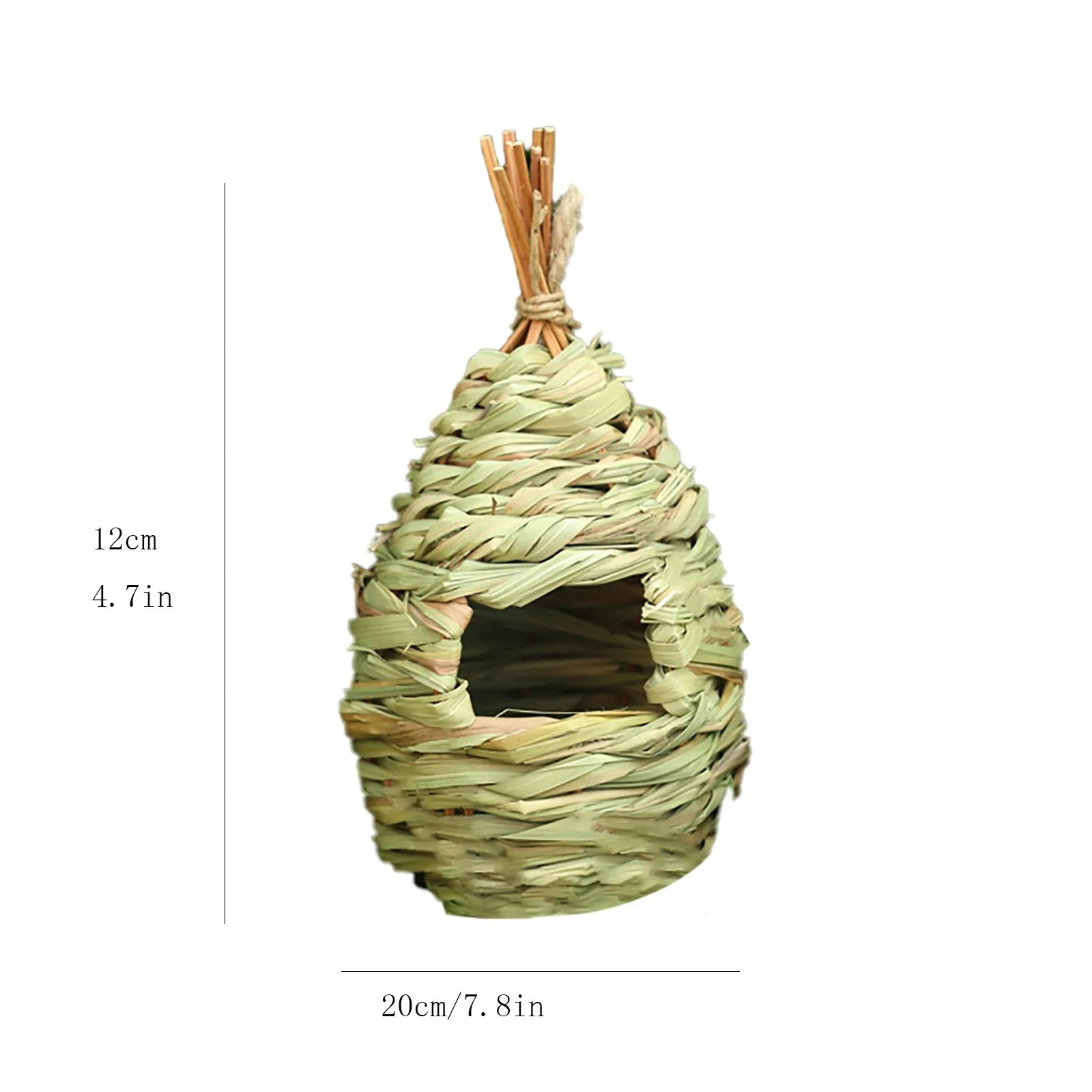 Natural Grass Bird Nest - Handwoven Hanging House for Parrots