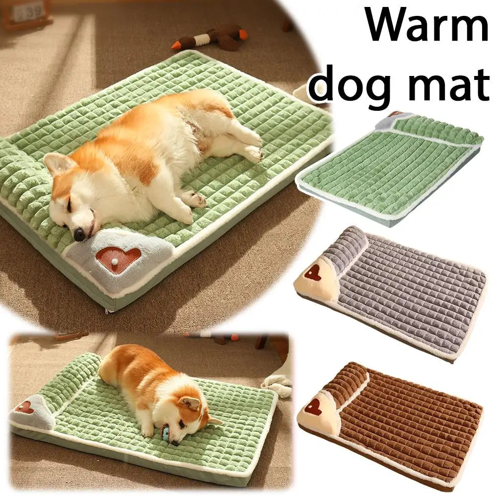 Machine Washable Dog Bed Removable Orthopedic Puppy Cushion Winter Memory Foam Dog Pillow For Small Medium Large Dogs And Cats