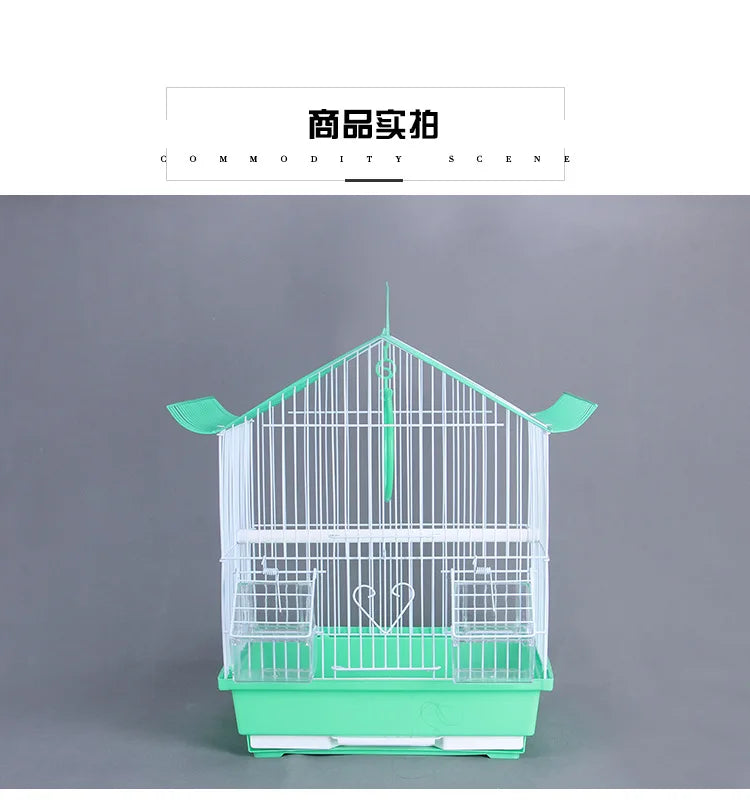 Outdoor Bird Breeding Cage - Nesting Hut for Canaries, Lovebirds, Parakeets & Quail