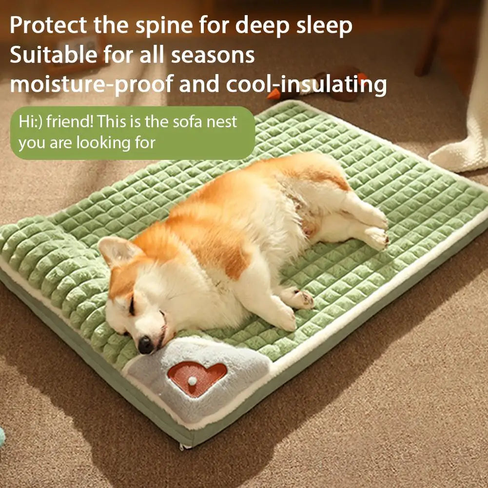 Machine Washable Dog Bed Removable Orthopedic Puppy Cushion Winter Memory Foam Dog Pillow For Small Medium Large Dogs And Cats