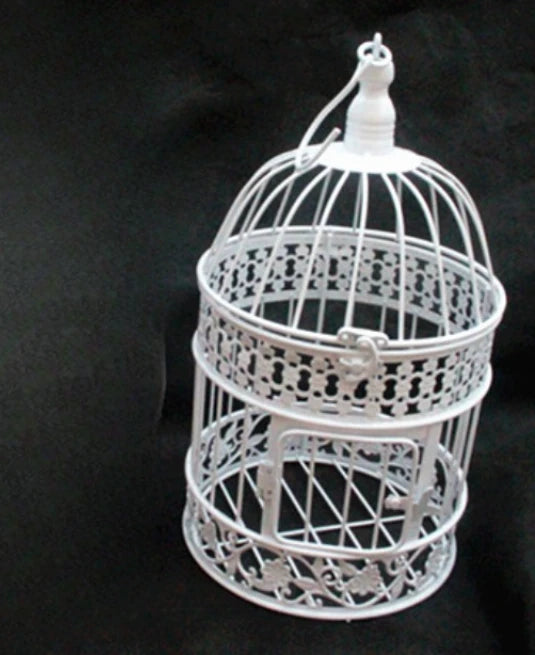 Decorative Iron Bird Cage - European Style Hanging Frame for Wedding & Home Decor