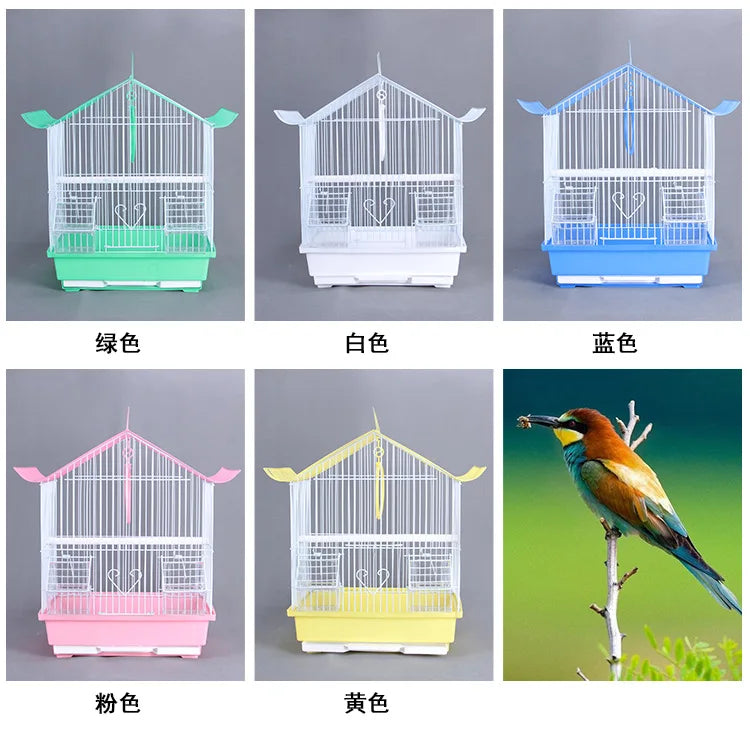 Outdoor Bird Breeding Cage - Nesting Hut for Canaries, Lovebirds, Parakeets & Quail