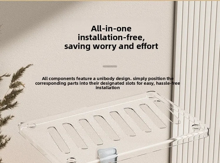 Acrylic Hamster Cage Transparent Habitat with Silent Running Wheel Large Space Enclosure for Hamster Easy-Clean Animal Home