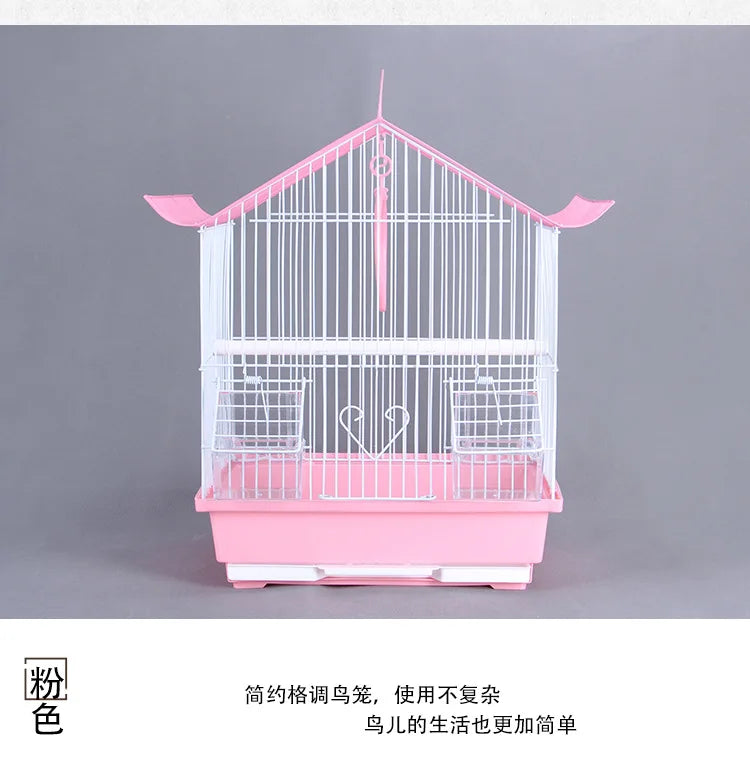 Outdoor Bird Breeding Cage - Nesting Hut for Canaries, Lovebirds, Parakeets & Quail