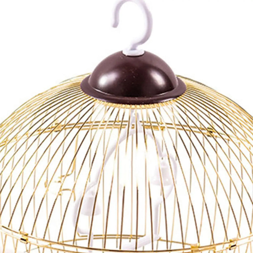 Hanging Bird Cage with Food Cup & Stand - Large Cage for Macaws, African Greys & Parrots