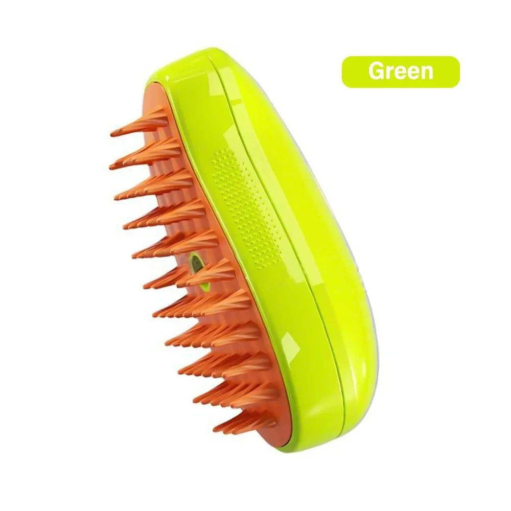Cat Dog Pet Grooming Comb with Electric Spray Water Steam Soft Silicone Brush Kitten Pet Bath Brush Massage Pet Hair Remover