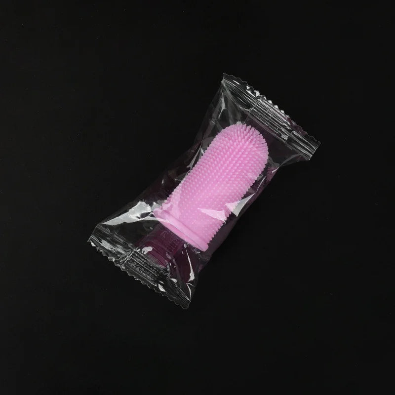 Pet Finger Toothbrush Kit - Dental Care Tool for Small, Medium, Large Dogs & Cats with Gentle Cleaning & Vet-Approved Design