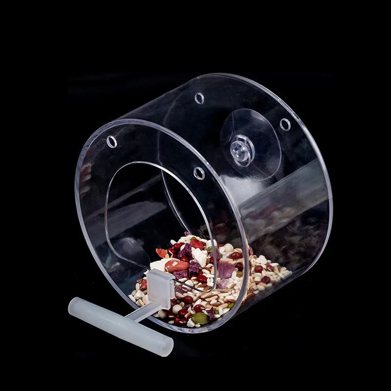 Luxury Parrot Cage - Large Transparent Acrylic Cage for Cockatiels & Budgies