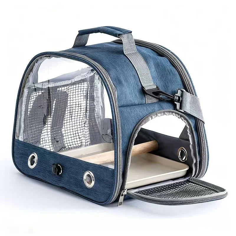 Portable Foldable Bird Cage - Travel Carrier for Parrots, Hamsters & Small Pets