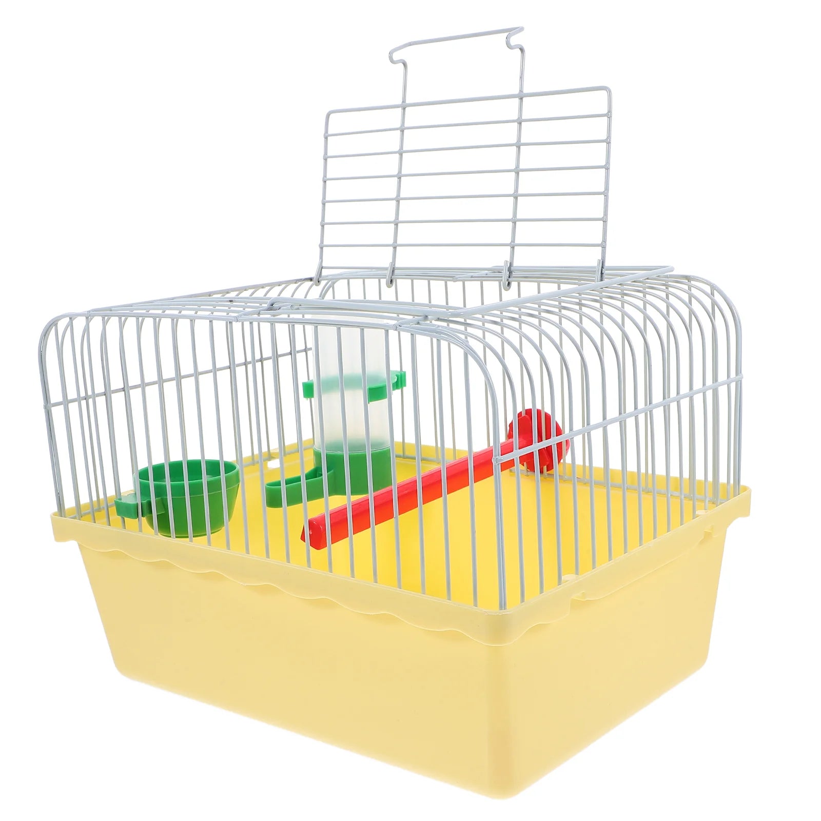 Portable Bird Travel Cage - Spacious Carrier with Waterer & Food Box for Parrots, Lovebirds & Finches