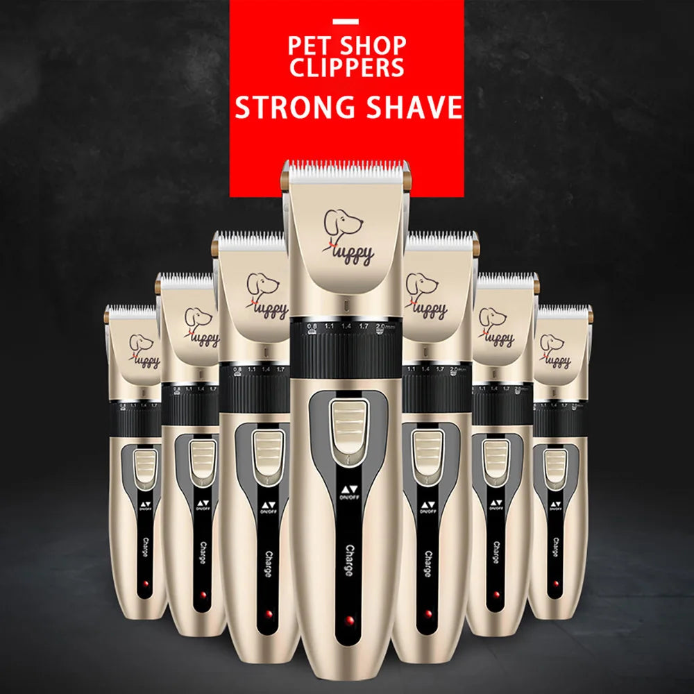 Professional Pet Grooming Clipper - Cordless Rechargeable Hair Trimmer for Dogs, Cats & Rabbits