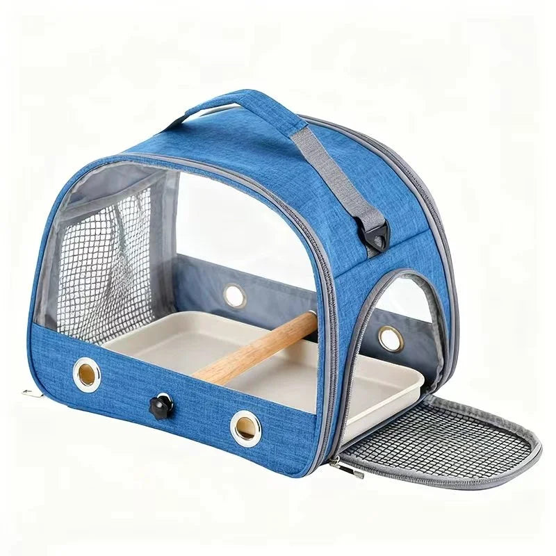 Portable Foldable Bird Cage - Travel Carrier for Parrots, Hamsters & Small Pets