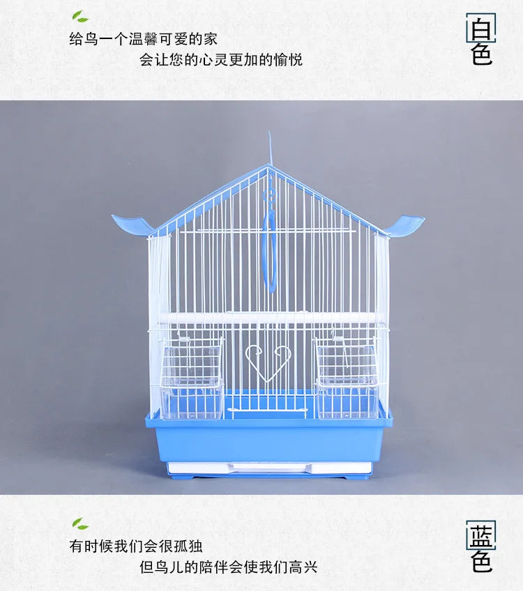 Outdoor Bird Breeding Cage - Nesting Hut for Canaries, Lovebirds, Parakeets & Quail