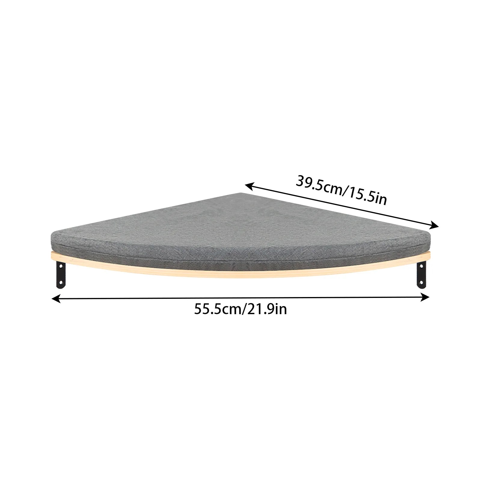 Indoor Wall-Mounted Cat Shelf Soft Cushioned Bed & Perch for Kittens & Adult Cats Cat Furniture for Climbing Sleeping & Playing