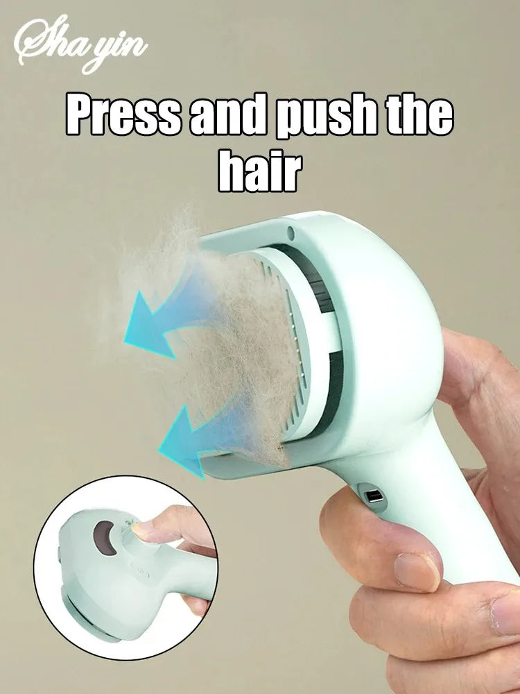 Pet Clean Steam Spray Dog Grooming Brush Unique Steam Brush For Dogs Luxury Grooming Brush Dog Steam Brush C