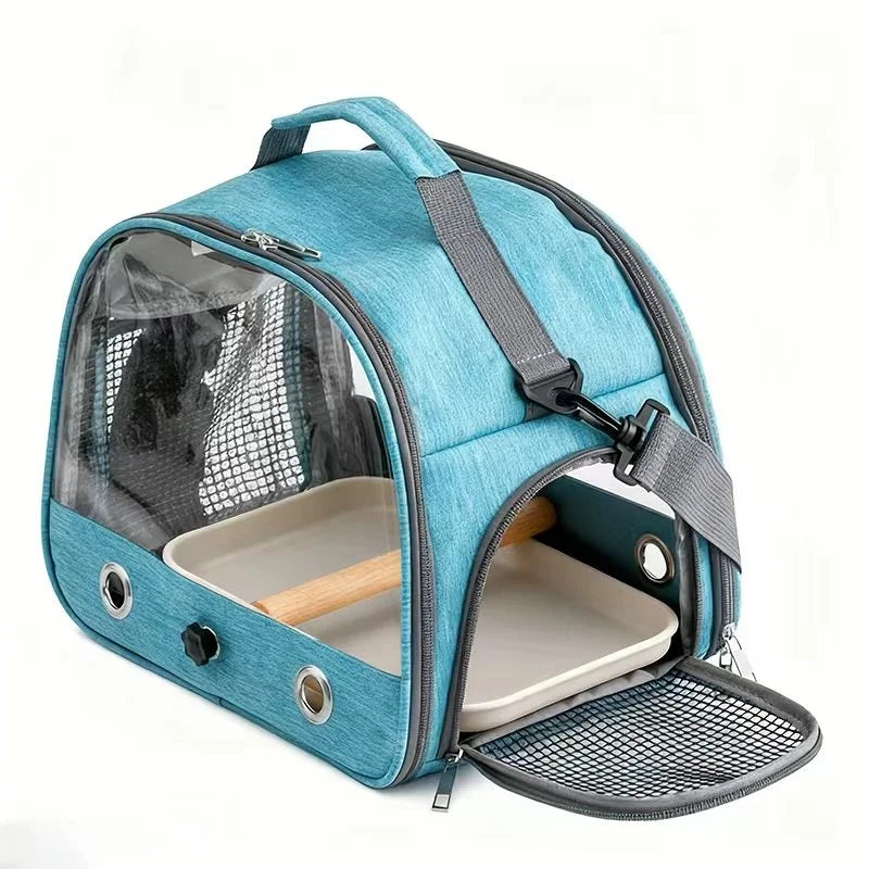 Portable Foldable Bird Cage - Travel Carrier for Parrots, Hamsters & Small Pets