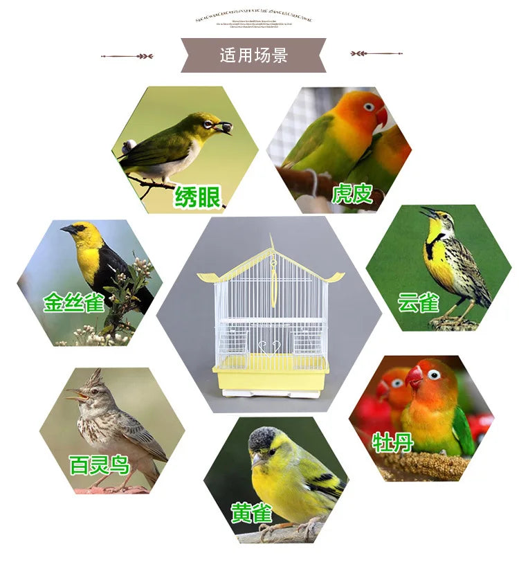 Outdoor Bird Breeding Cage - Nesting Hut for Canaries, Lovebirds, Parakeets & Quail