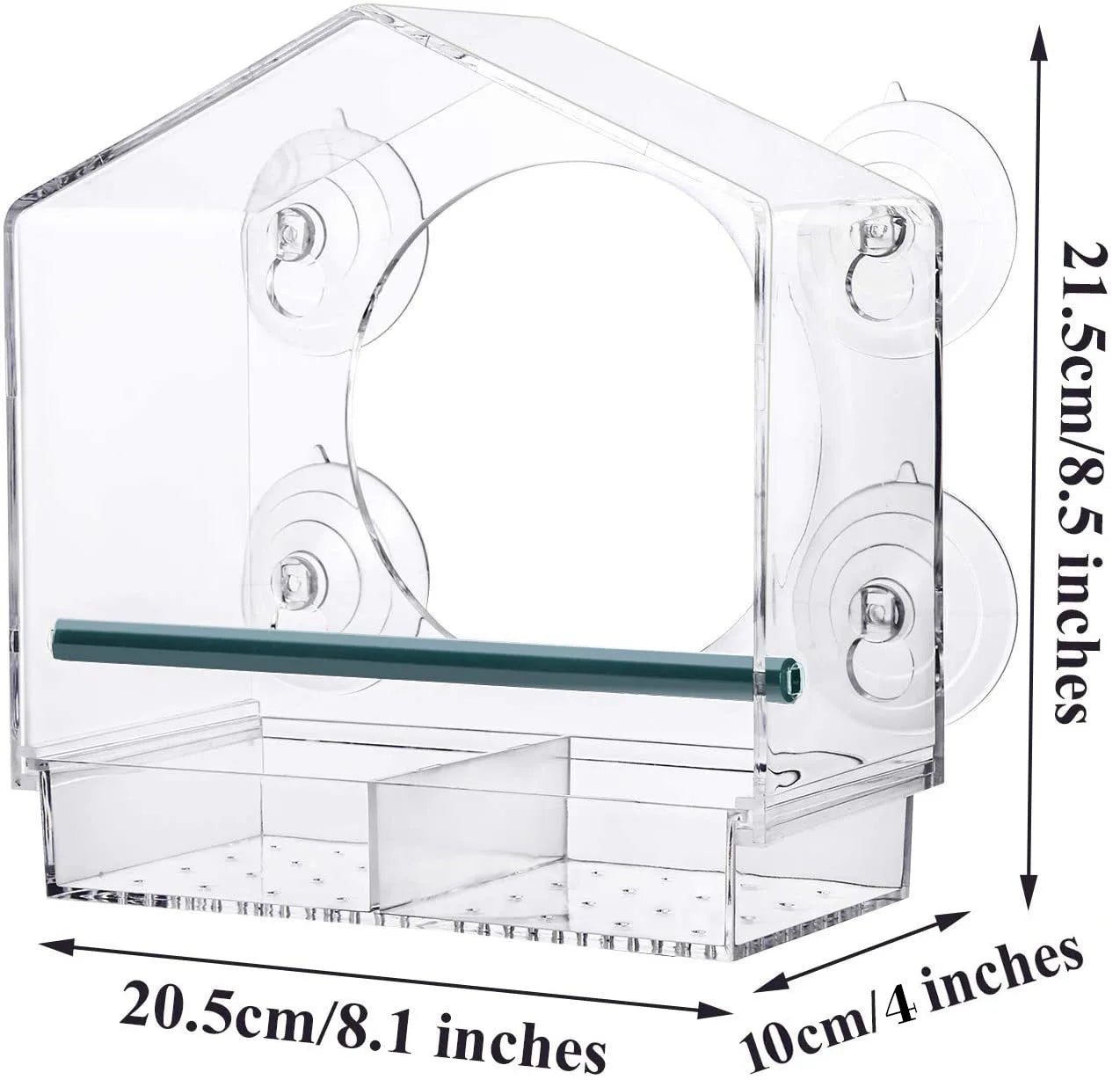 Luxury Parrot Cage - Large Transparent Acrylic Cage for Cockatiels & Budgies