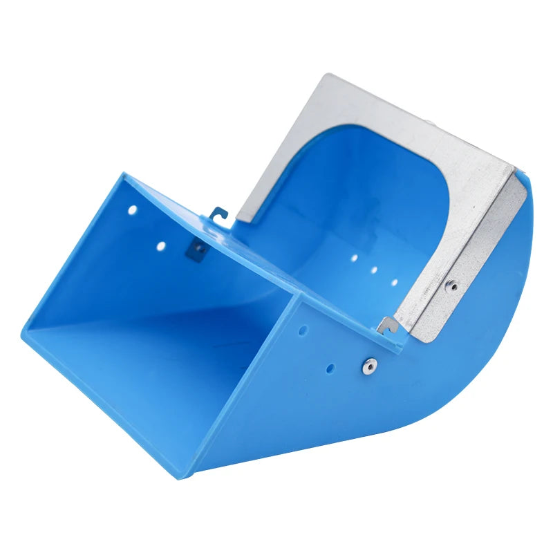 Blue Rabbit Feed Box - Hanging Hopper for Bunnies, Guinea Pigs & Hamsters