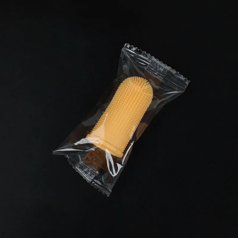 Pet Finger Toothbrush Kit - Dental Care Tool for Small, Medium, Large Dogs & Cats with Gentle Cleaning & Vet-Approved Design